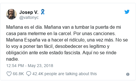 Spanish Rapper On The Run After Terror Lyrics Prison Sentence