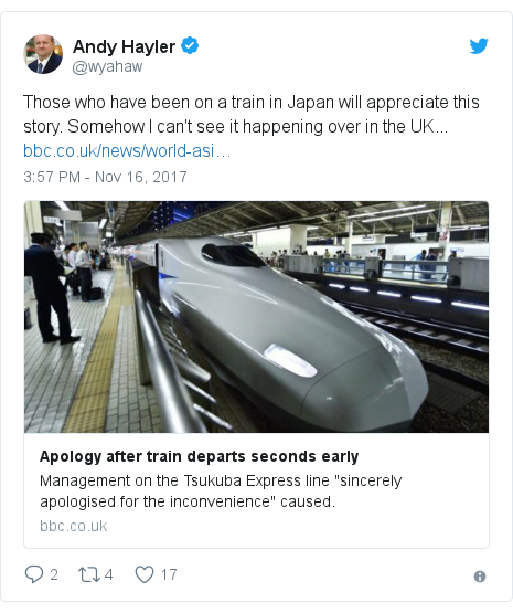 Apology After Japanese Train Departs 20 Seconds Early Bbc News