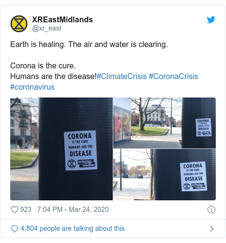 Coronavirus Extinction Rebellion Distances Itself From Fake
