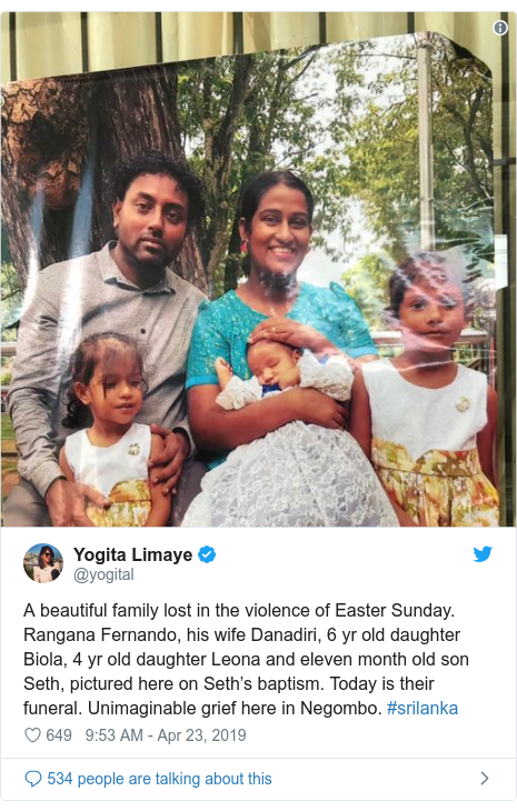 Sri Lanka Attacks Who Are The Victims Bbc News