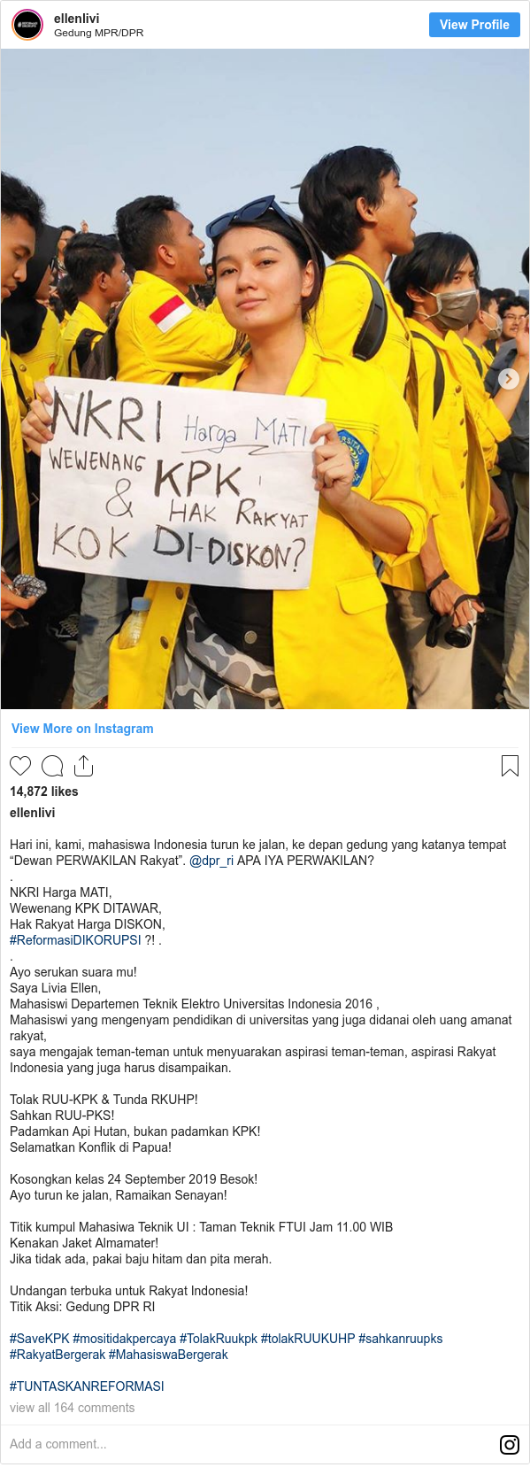 Demo Mahasiswa Era Media Sosial Poster Lucu Penggalangan Dana