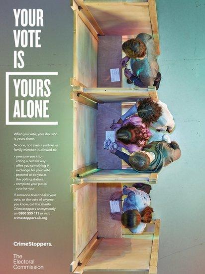 Electoral Commission/Crimestoppers poster
