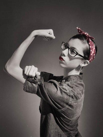 Woman posing