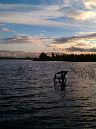 Chair in Black Loch, Falkirk
