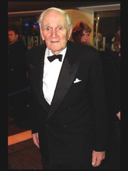 Desmond Llewelyn arrives at the European Premiere of the latest James Bond film, The World Is Not Enough, at the Odeon Leicester Square Monday 22nd November 1999