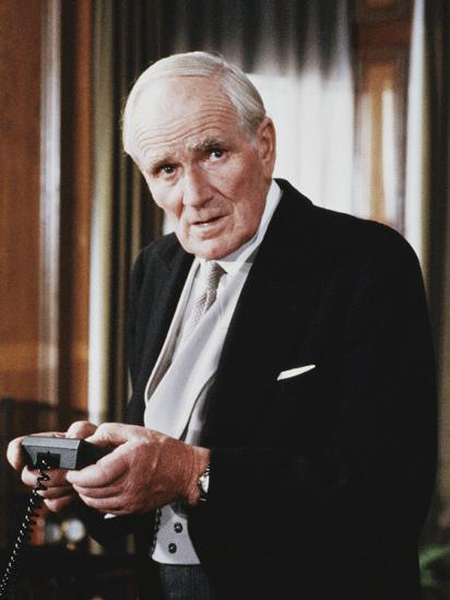 Welsh actor Desmond Llewelyn (1914 - 1999) as Q in the James Bond film 'A View To A Kill', 1984. (Photo by Keith Hamshere/Getty Images)