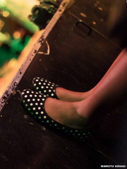 Spotty shoes