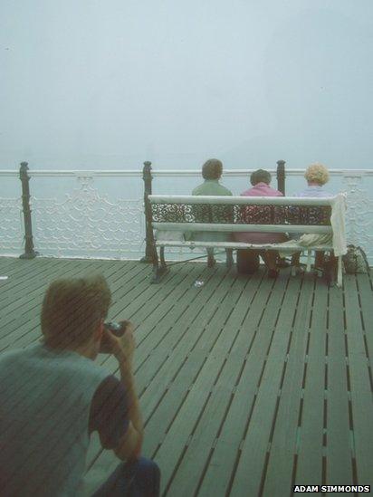Reflection on pier