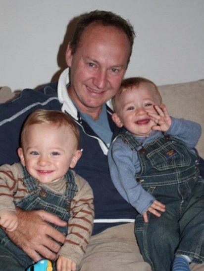 Gary Clarence and his two sons,