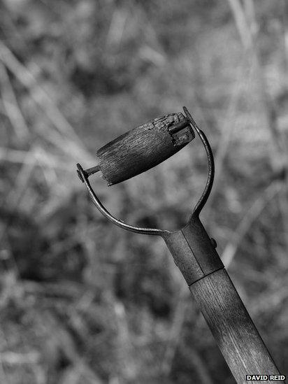 Old garden fork