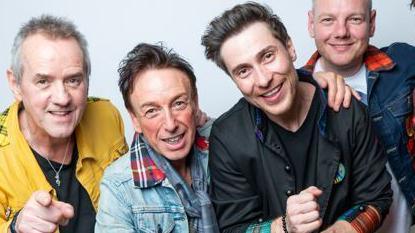 Four members of the Bay City Rollers