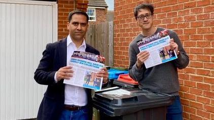 Rishi Sharda and Conservative Parliamentary candidate for Mk Central Johnny Luk