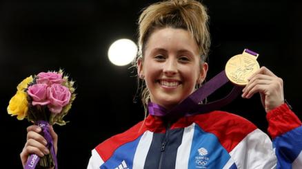 Jade Jones with her 2012 Olympics gold medal