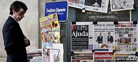Newspaper kiosk in Portugal