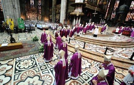 The funeral of Italian cardinal Carlo Maria Martini