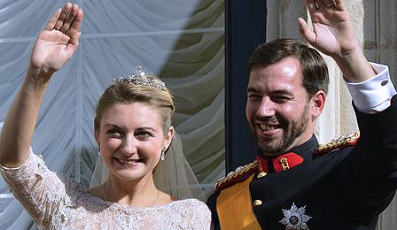 Prince Guillaume and new wife Stephanie de Lannoy