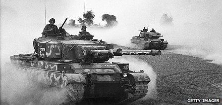Indian tanks during the independence war