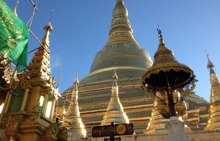 Shwedagon Pagoda in Rangoon