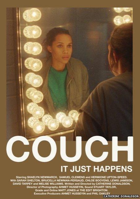 The film poster for the movie Couch by Catherine Donaldson