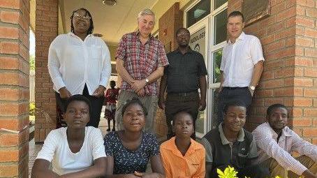 Surgeons, the audiology team and patients in Malawi