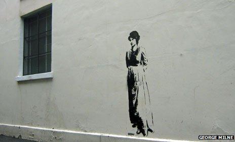 Mary Wollstonecraft graffiti