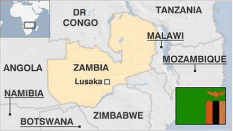 Map of Zambia