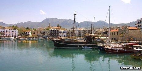Kyrenia harbour in Cyprus