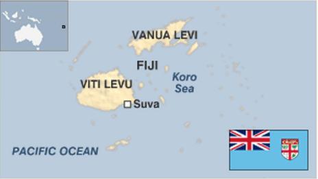 Map of Fiji