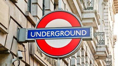 A sign for the underground.