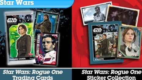 Topps Star Wars card collection