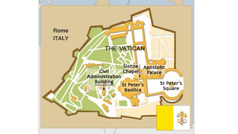 Map of the Vatican