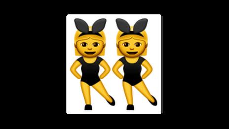 Dancing women emoji