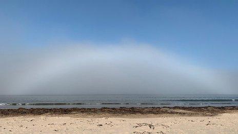 Fogbow on the beach