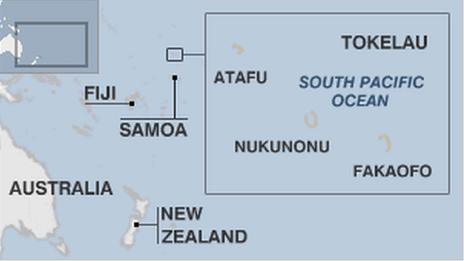 Map of Tokelau