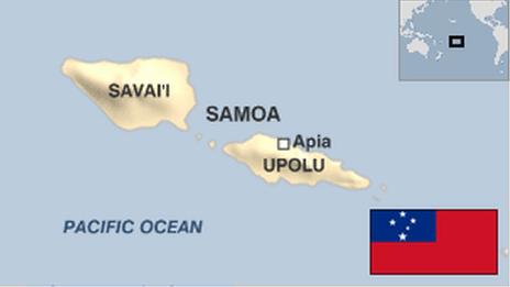 Map of Samoa
