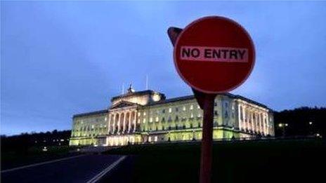 No Entry stormont sign