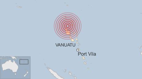 Pacific 6 9 Magnitude Earthquake Strikes Off Vanuatu Bbc News