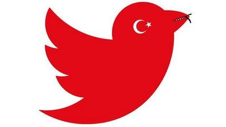 Twitter's logo turned red, with its beak zipped shut
