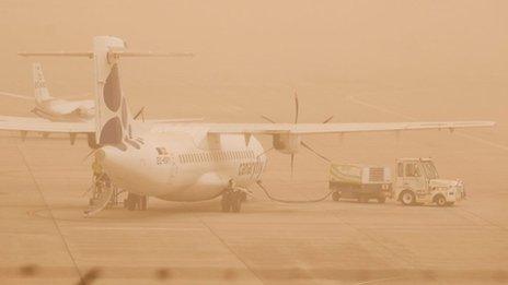 Flights affected by canary island sandstorm