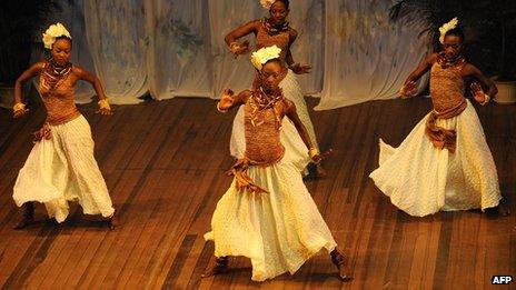 Dance performance at the National Cultural Centre in Georgetown