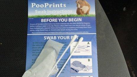 PooPrints swabbing kit