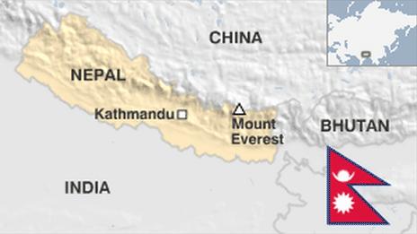 Map of Nepal