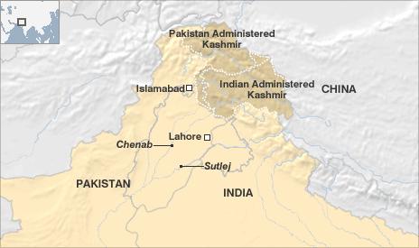 5 Rivers Of Punjab Map Who's 'Turning Off' River Flows In Pakistani Punjab? - Bbc News