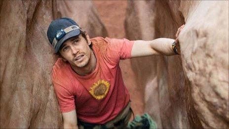 James Franco as Aron Ralston in 127 HOURS Photo credit: Chuck Zlotnick