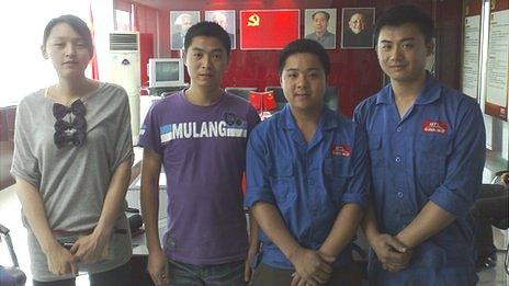 Employees of the Boteli Valve Group in Wenzhou
