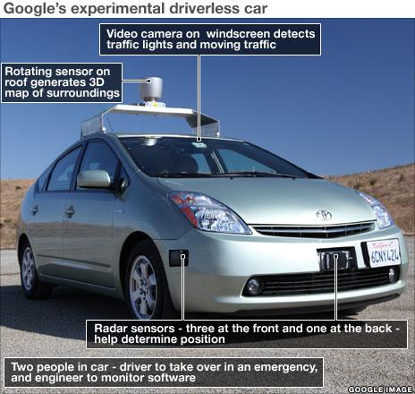 Annotate image of google car