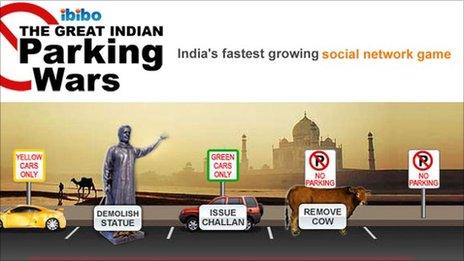 Ibibo's parking wars game