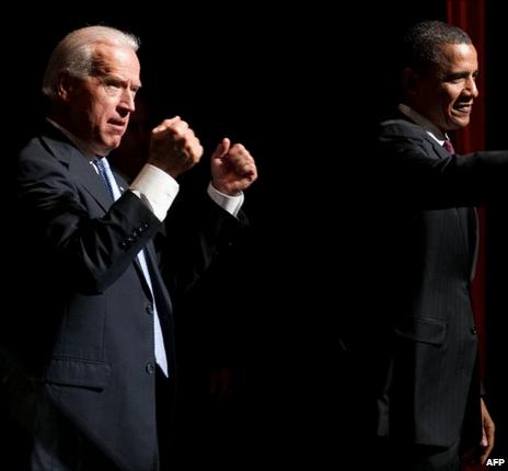 Vice-President Joe Biden and President Barack Obama