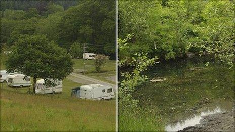 Campsite and river stills