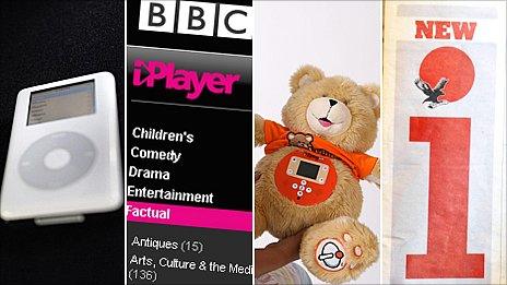 The iPod, iPlayer, iTeddy and the newspaper, i